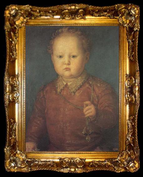 framed  Agnolo Bronzino Portrait of Garcia de